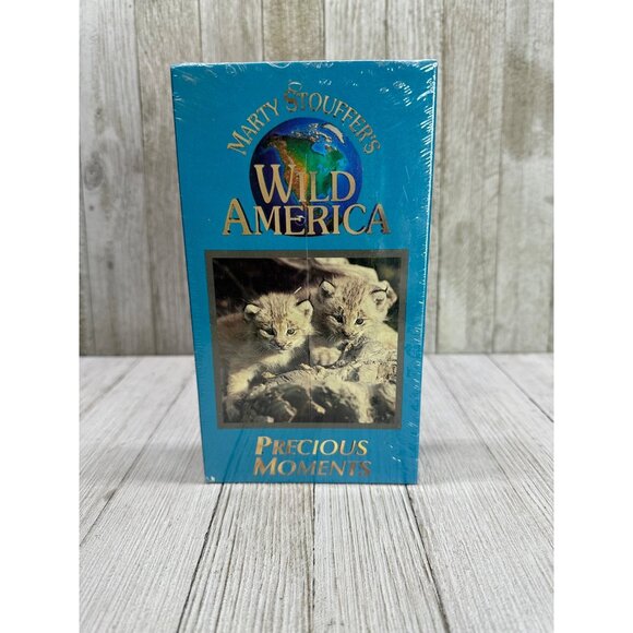 Vtg Marty Stouffer's Wild America Precious Moments VHS Tape Sealed New 1995 - Picture 1 of 3